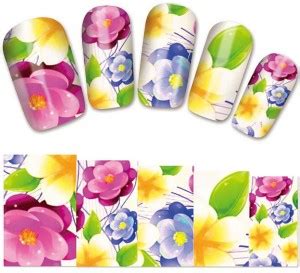 SENECIO Floral Mix YZW 1381 Nail Art Manicure Decal Water Transfer