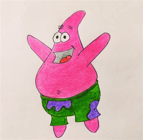 How To Draw Patrick From Spongebob