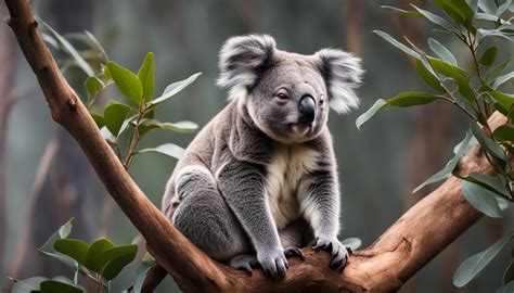 How do koalas behave in the wild and in captivity?