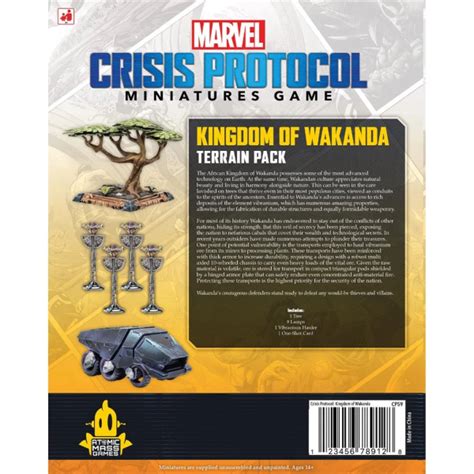 Marvel Crisis Protocol Kingdom Wakanda Terrain Pack Jeux De