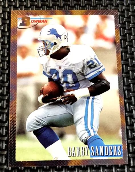 FEUILLE D OR BOWMAN 1993 Bowman 140 Detroit Lions OSU Heisman HOF EUR