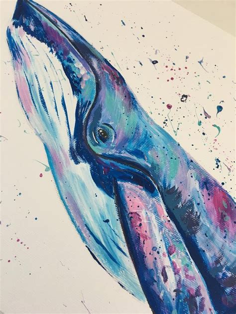 Alice An Original Acrylic Painting Of A Humpback Whale By Emma LC