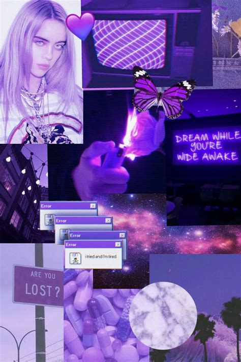 Papel De Parede Roxo Aesthetic Wallpaper Purple Aesthetic Billie