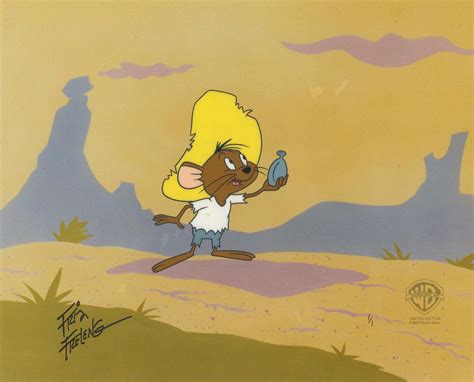 Friz Freleng Looney Tunes Original Production Cel With Matching