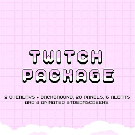 Cute Pixel Art Twitch Package Animated Animated Offline Etsy Canada