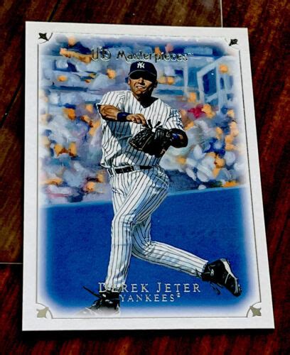 Derek Jeter Upper Deck Masterpieces Ny Yankees Mlb Hofer Ebay