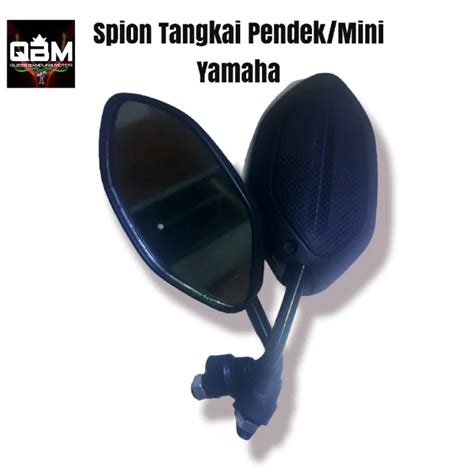 Kaca Spion Motor Yamaha Tangkai Pendek Mini Hitam Lazada Indonesia