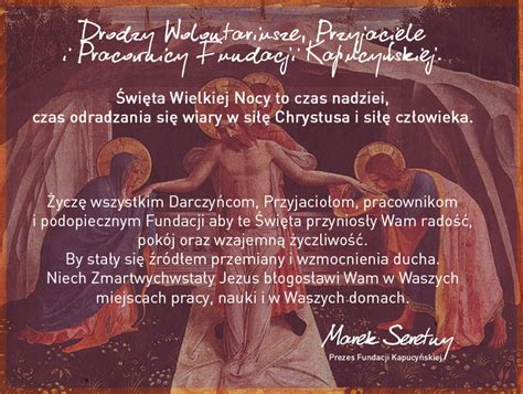 Yczenia Wielkanocne Fundacja Kapucy Ska