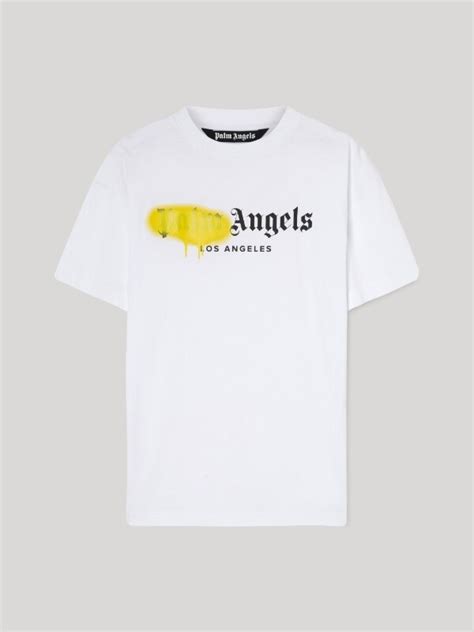 Los Angeles Sprayed T Shirt In White Palm Angels Official