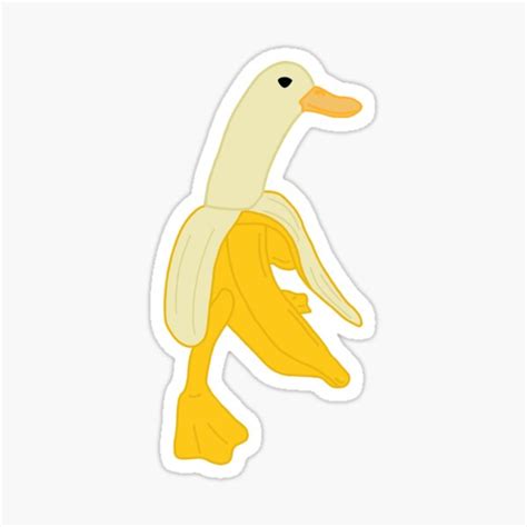 "Banana Duck" Sticker for Sale by bmnadeau | Redbubble