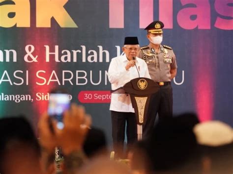 Wapres Sebut Visi Pemerintah Dan Sarbumusi Nu Sama