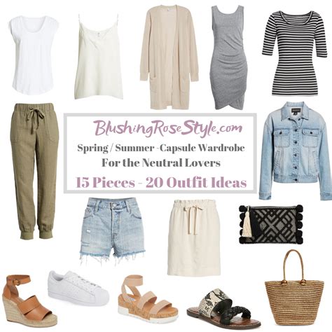 Spring Summer Capsule Wardrobe For The Neutral Lover Blushing Rose Style Blog