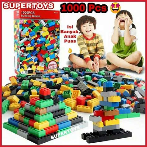 jual mainan lego anak laki laki perempuan block brick isi super
