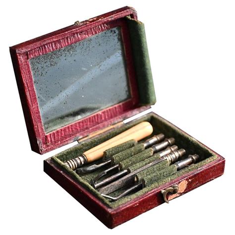 Vintage Haff Prazision Spezial Drawing Drafting Set Of Tools Compass