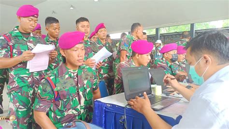 DALAM RANGKA HUT KORPS MARINIR KE 77 PRAJURIT YONTAIFIB 1 MARINIR