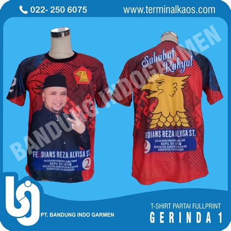 Kaos Partai Full Print Terminal Kaos