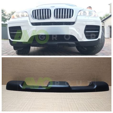 Front Bumper Spoiler Splitters For Bmw X6 E71 E72 2007 2014 Abs Matt