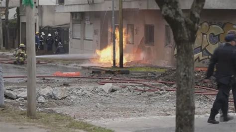 Tensión en Villa Ballester explotó un caño de gas durante una obra y