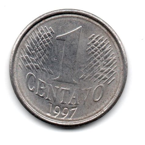 Numis Market 1997 1 Centavo ERRO Duplicação Moeda Brasil