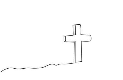 Cross Line Drawing Vector Art, Icons, and Graphics for Free Download