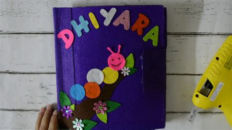 How To Make Cover Page Of Quiet Book Diy Silent Book For Toddlers