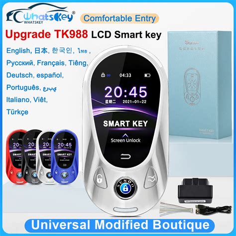 TK988 Multi Language Universal Modified Smart Key LCD Screen