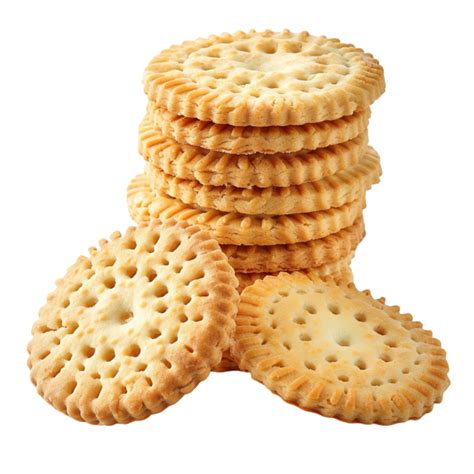 Stack Of Crackers On Transparent Background Ai Generative 47657349 Png