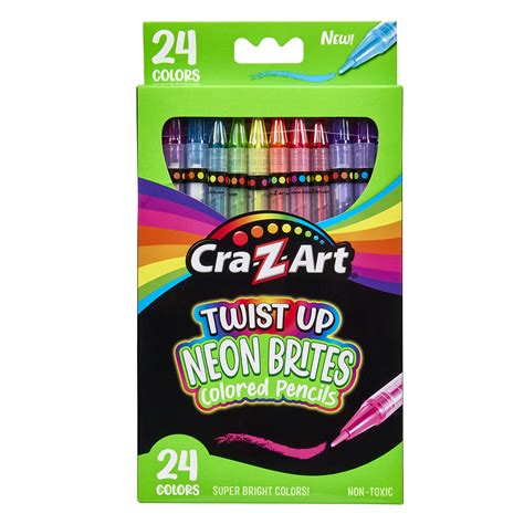 Cra-Z-Art Twistable Neon Bold & Brite Colored Pencils 24