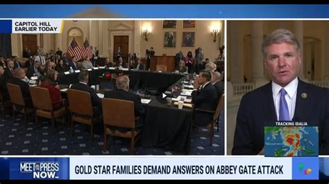 Chairman McCaul On NBC S Meet The Press Discussing Abbey Gate Gold Star