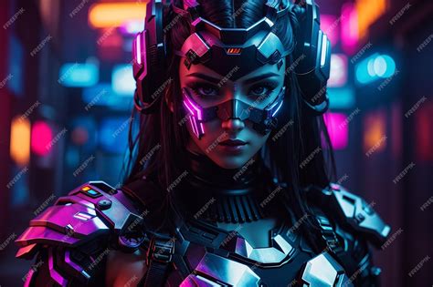 Premium Ai Image Cyberpunk Girl Beatiful Fullarmored From 3030