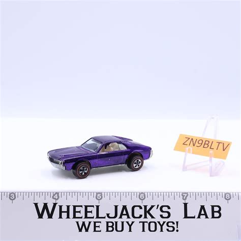 Custom AMX Purple 1969 Redline Hot Wheels Mattel Vintage RL NICE Wheeljack S Lab