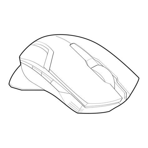 Computer mouse outline drawing vector, Computer Mouse in a sketch style, Computer Mouse training ...