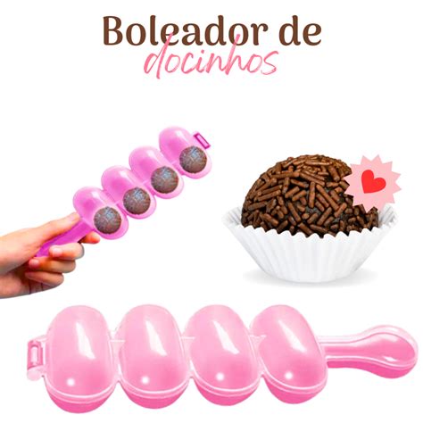 Boleador Chocalho Enrolador De Doces Molde Para Enrolar Brigadeiro