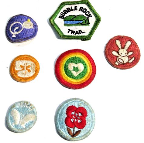 Vintage Boy Scouts Girl Scouts BSA 1970s Merit Badges Patches Mixed