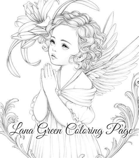 Angel Coloring Pages For Adults