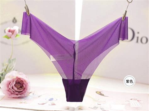 Purple Hot See Through Panties See Through Lingerie Super Etsy