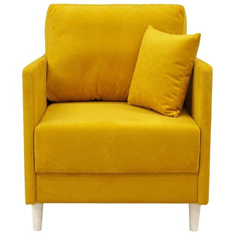 Кресло-кровать с подлокотниками желтое "Степ" Comfort - купить за 32160 ...