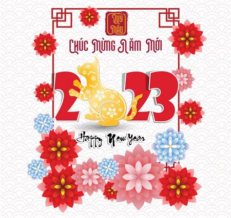 Happy Lunar New Year 2023 Vietnamese New Year Year Of The Cat