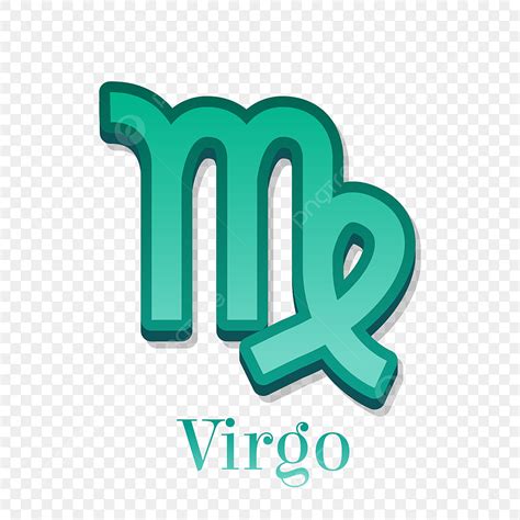 Simbol Zodiak Datar Virgo Logo Horoskop Terisolasi Astrologi