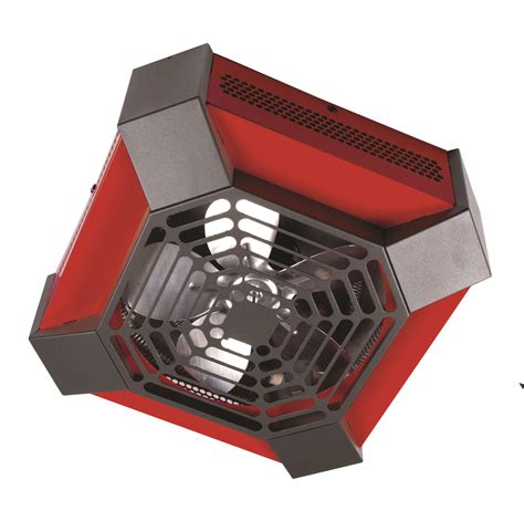 STELPRO DESIGN SGH4002R 4000W 240V SGH Series Ceiling Fan Heater, Red