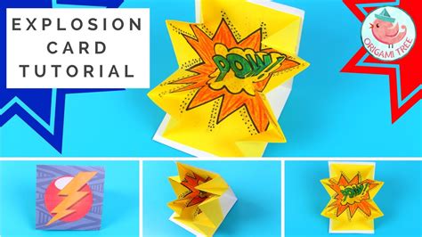 Explosion Card Tutorial How To Make A Pop Up Exploding Card Comic