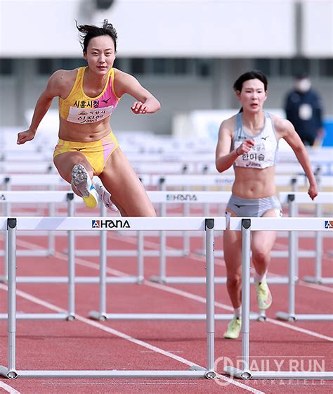 여자 100mh7종 1위 신지애 총점에선 아쉽게 은메달 육상리뷰 In 익산