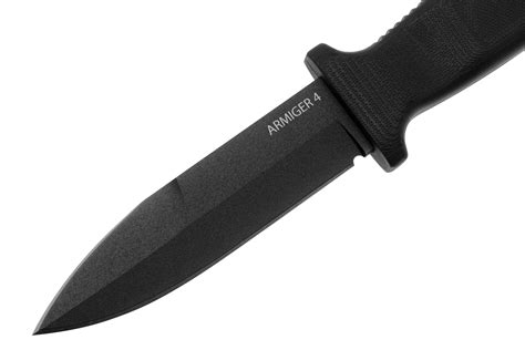 Demko Knives Armiger 4 Spear Point Arm4 80crv2 Blk Spr Black Tpr