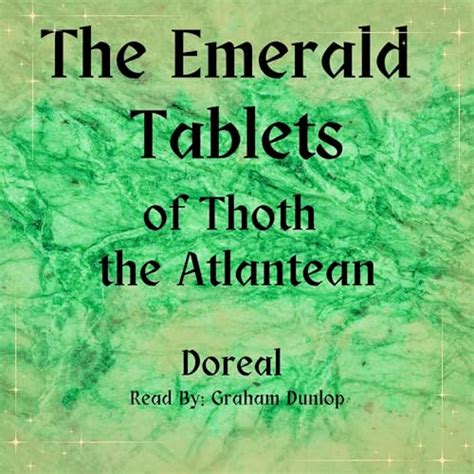 The Emerald Tablets Of Thoth The Atlantean Audio Download Doreal