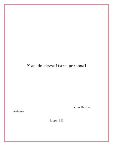 Docx Plan De Dezvoltare Personal Dokumen Tips