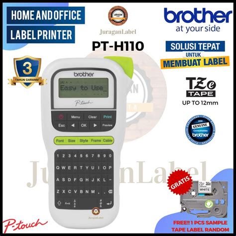 Jual Brother Label Printer Pt-H110 | Pt H110 | Pth110 | Label Maker ...