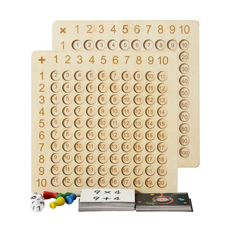 Buy Asweets 2 In 1 Wooden Montessori Multiplication Addition Board Game