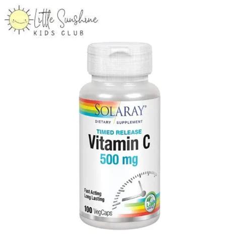 Onhand Solaray Vitamin C Time Release Mg Vegcaps Well