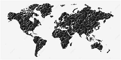 World Map Vector With Texture Effect, World Map, World Map Texture ...