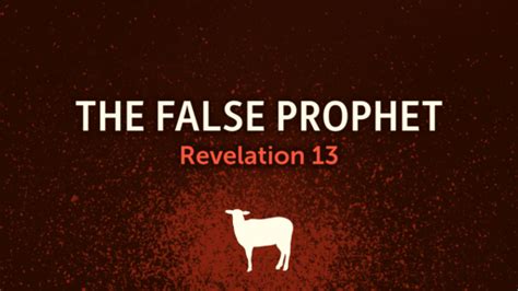 Revelation The False Prophet Logos Sermons